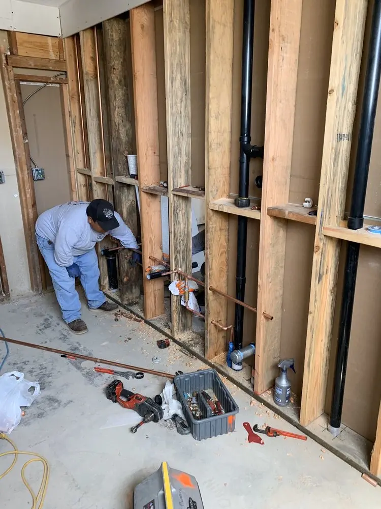 Commercial rough-in plumbing for Water Heater Replacement in Lilburn